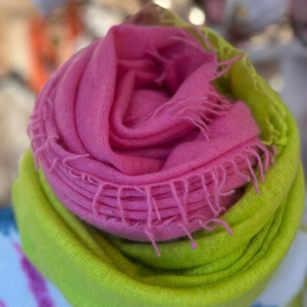 Schal pink grün Frühjahr 25